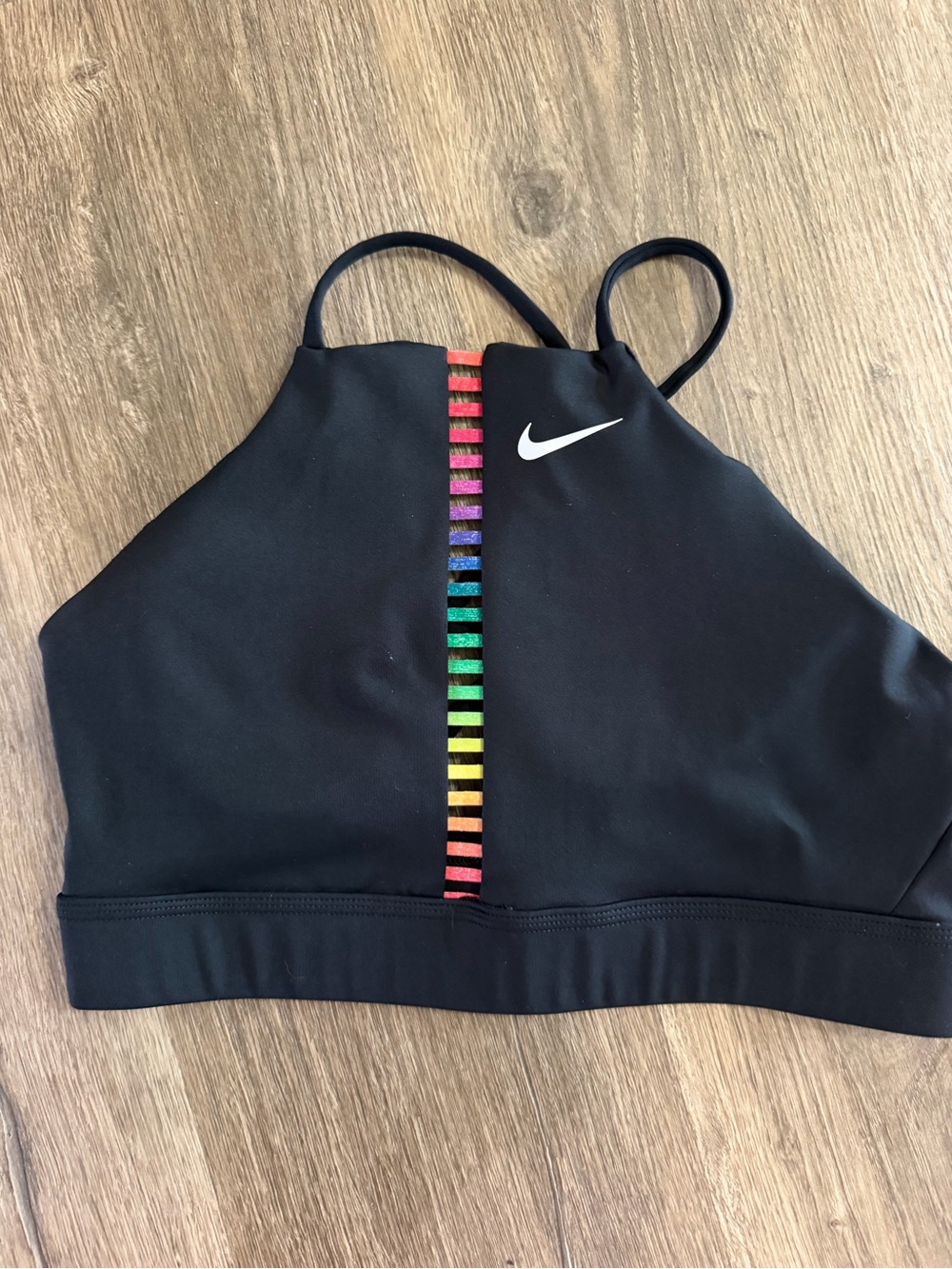 Nike Black Breathable Mesh Sports Bra